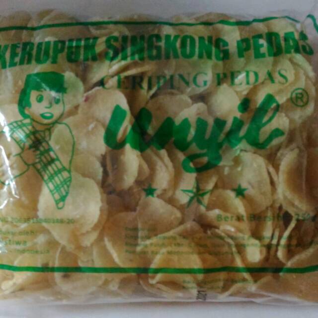 

250gr Kerupuk Singkong pedas unyil Ceriping pedas krupuk