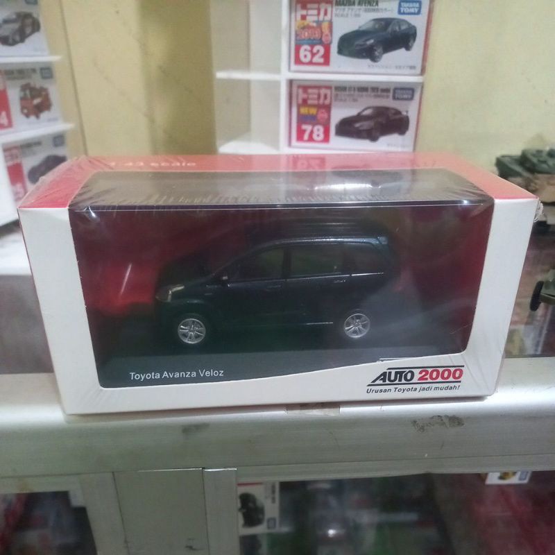 original auto2000 miniatur mobil toyota avanza veloz hitam diecast murah