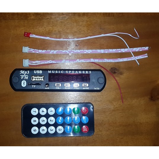 Modul MP3 Player dengan 4 mode (USB Mode, Line In, Bluetooth, dan Radio FM)