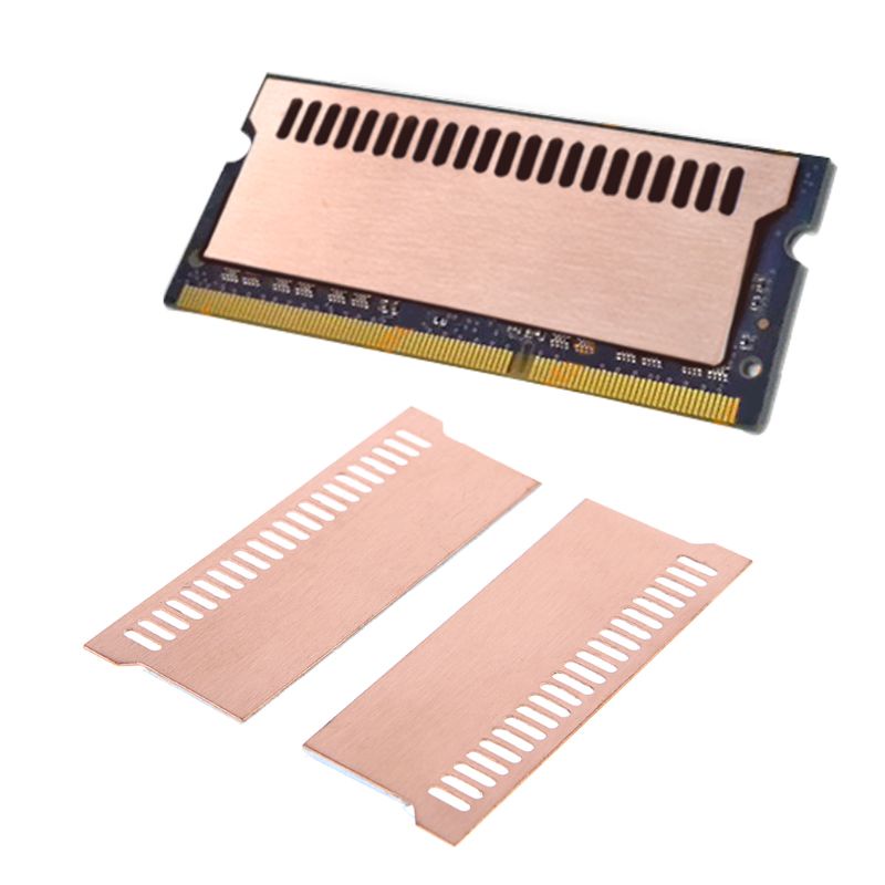 Bt 2Pcs Tembaga Notebook Laptop Gaming Memory Heatsink Cooling Vest 0.5mm Radiator