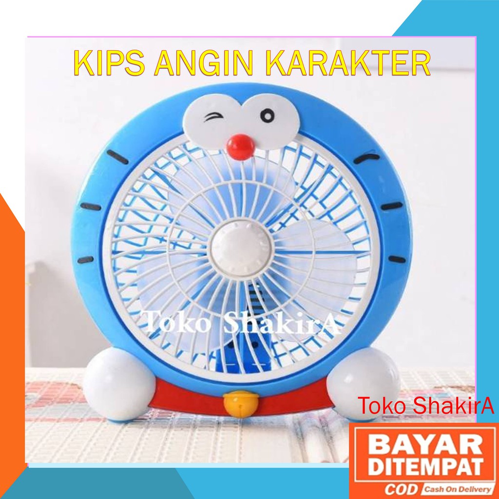 Kipas Angin Karakter Besar Doraemon portable besar kips angin duduk meja