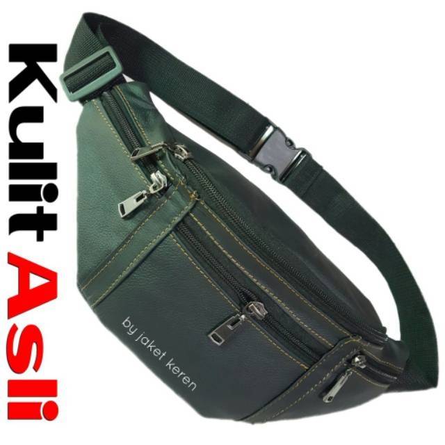 Tas slempang kulit pria