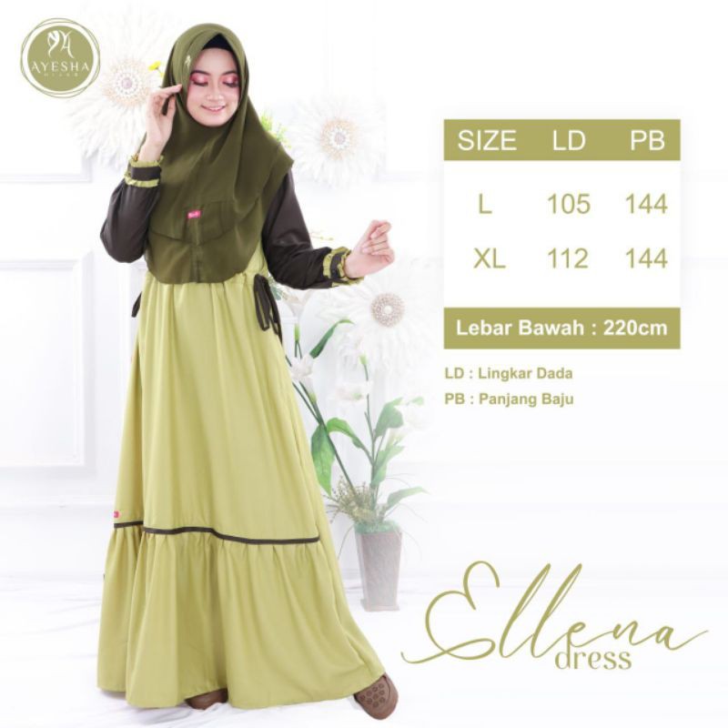 GAMIS TOYOBO ELLENA DRESS BY AYESHA HIJAB