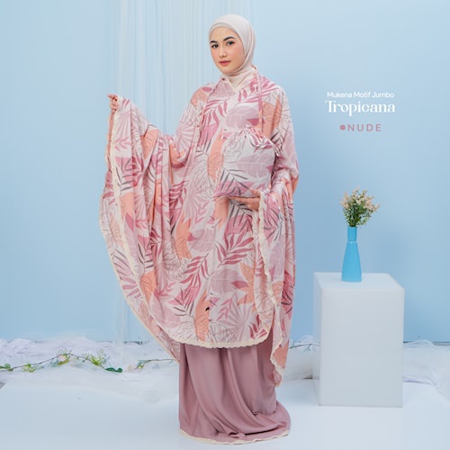 Mukena Mukenah Rukuh Telekung Travel dewasa Jumbo bali bahan adem polos murah motif By Mokena