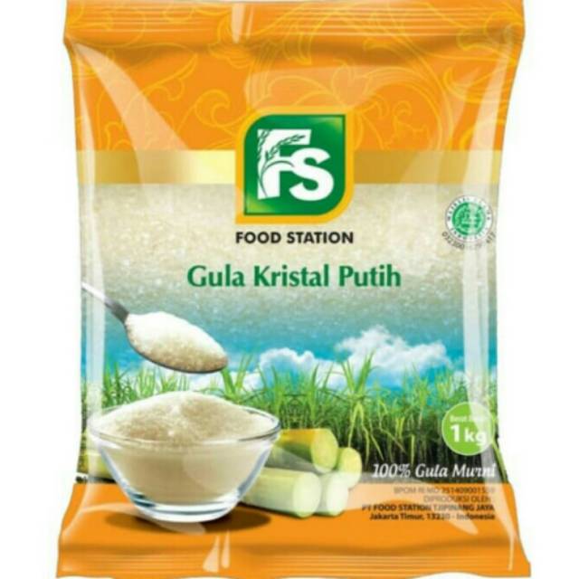 

Food Station Gula Kristal Putih 1kg / Gula Kristal Putih 1kg / Gula Pasir putih