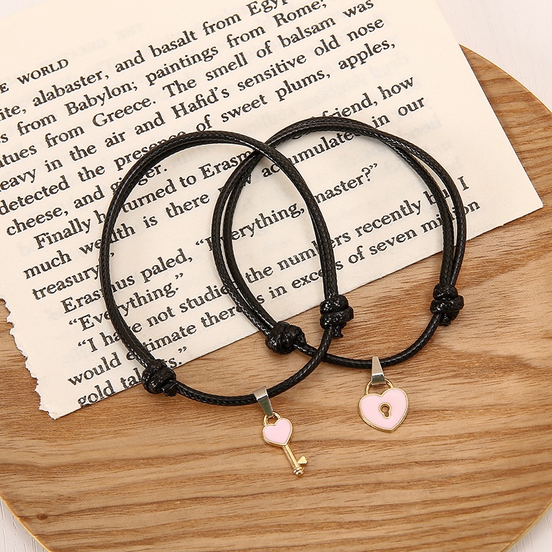 2 Gelang magnet pasangan couple pacar model korea kualitas premium