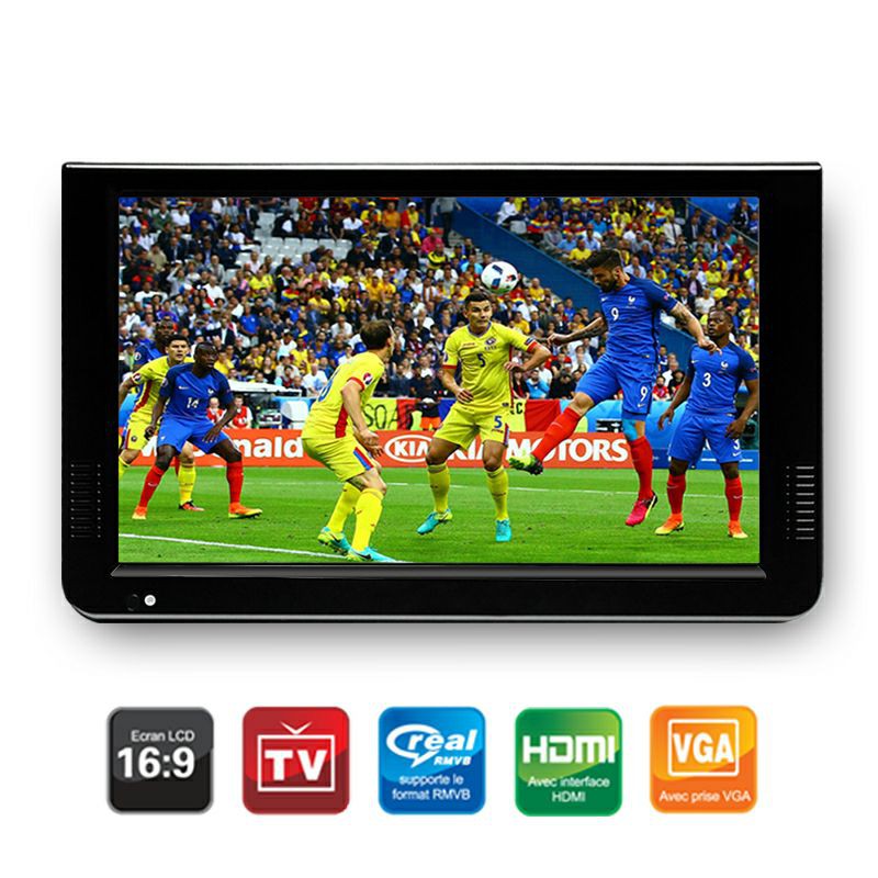 Portable TV Monitor 10 Inch DVB-T2 + Analog - D10 - Black