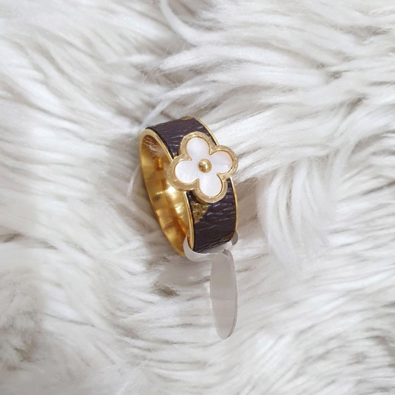 Cincin Titanium Asli Motif elv 817 Ring Stainless steel ori Size 6 7 8