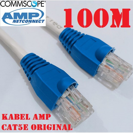 Kabel LAN Cat5 100M UTP AMP Commscope Original Siap Pakai 100 Meter