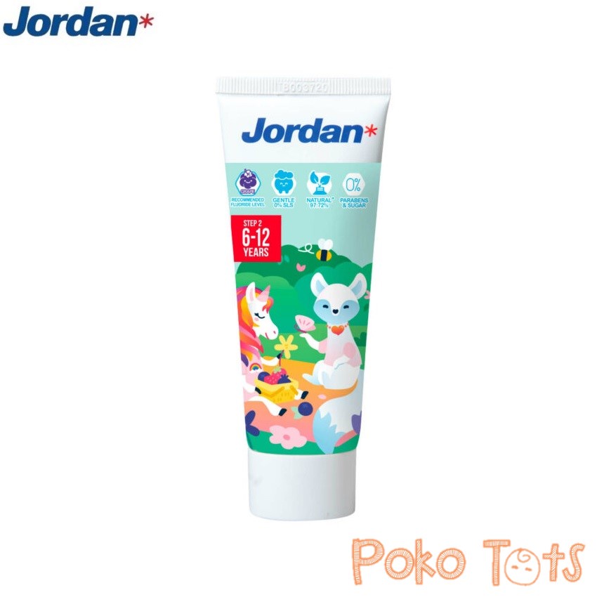 Jordan Kids Toothpaste Step 2 75gr Pasta Gigi Anak Usia 6-12 Tahun