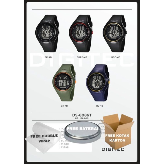 Jam tangan Digitec Dg 8086 Touch Screen  Original