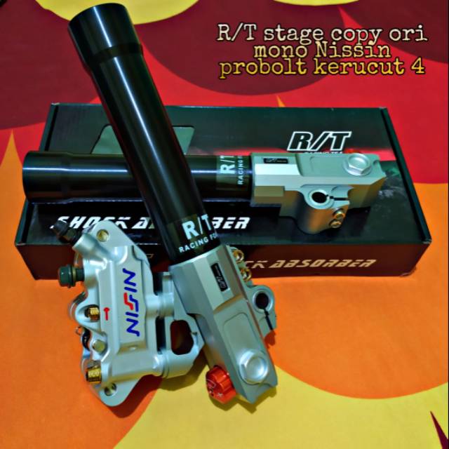 paket RT stage copy ori kaliper monoblok Nissin probolt kerucut 4