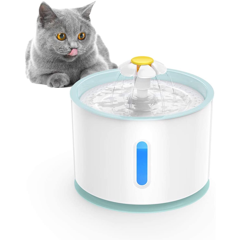 PETWANT PW104 Automatic Pet Drink Water Fountain Tempat Air Minum Hewan Kucing Dan Anjing