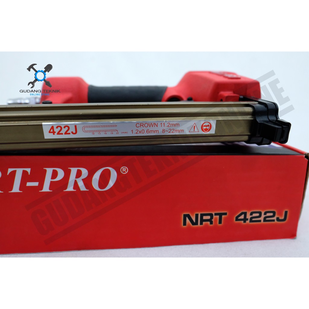 Mesin Steples NRT 422J Tipe U - Air Nailer NRT PRO NRT422J Paku Tembak Angin