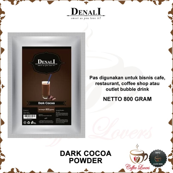 

DENALI FRAPPE POWDER DARK COCOA MINUMAN BUBUK RASA DARK COCOA MURAH MERIAH