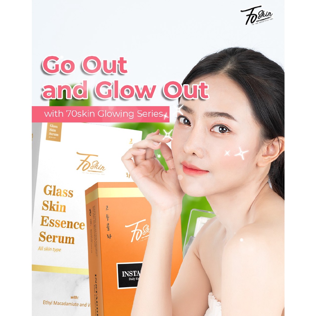 70Skin Glowing Series - Sunscreen Terbaik Sudah BPOM 100% Original Brand 70Skin