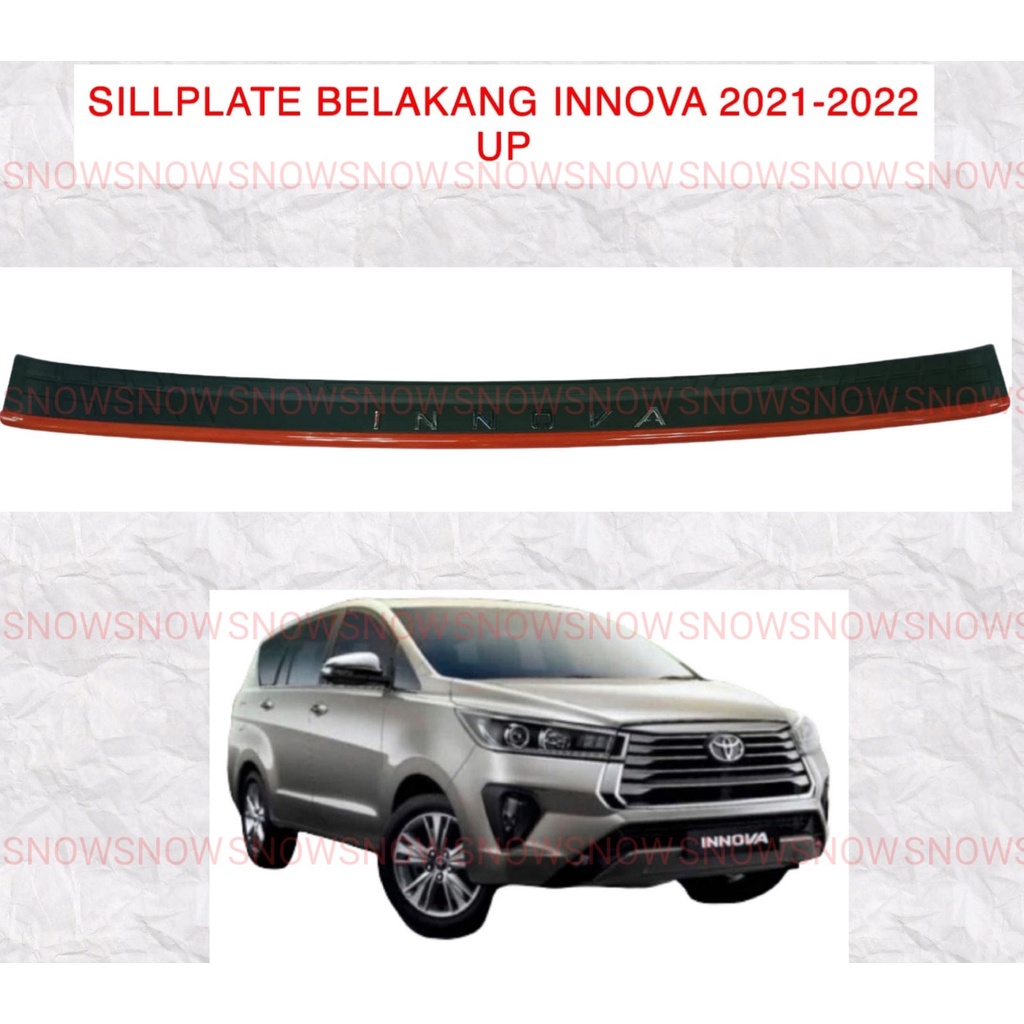 Sillplate Belakang Innova 2021 2022 UP Sporty Merah