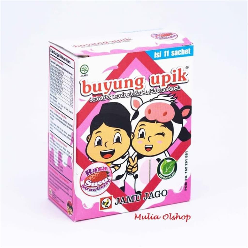 

Buyung Upik Rasa Susu Trawberry isi 11 Sachet@5 gram