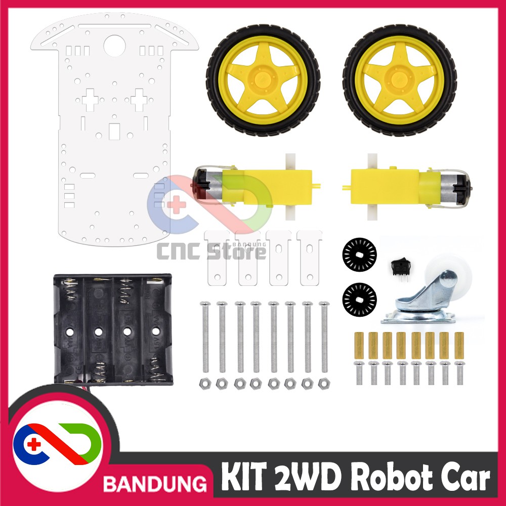 KIT SMART CHASSIS 2WD ROBOT CAR FRAME MOBIL ARDUINO RASPBERRY CHASIS