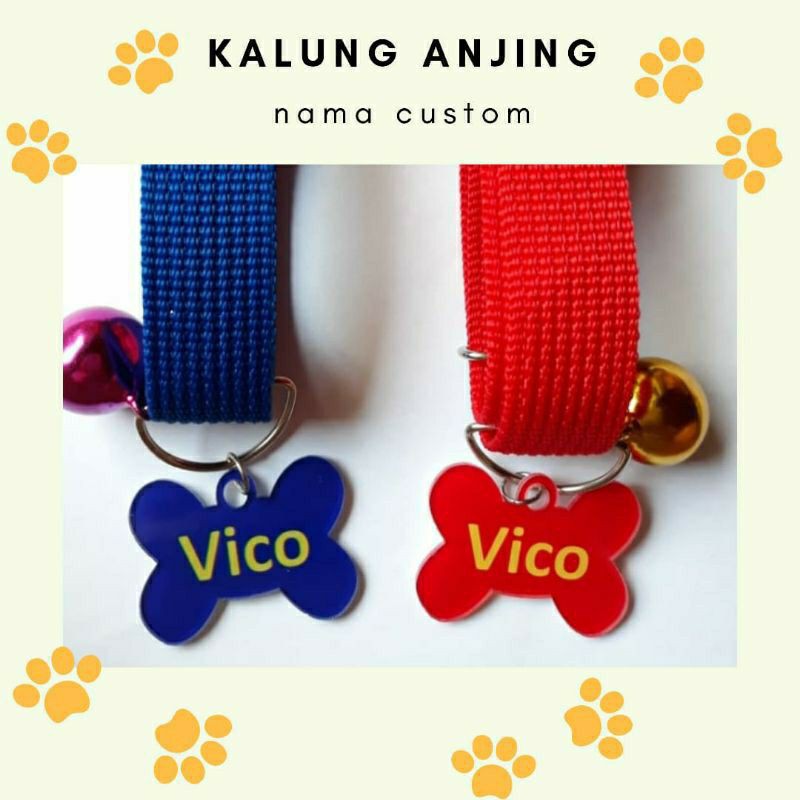 KALUNG ANJING CUSTOM NAMA