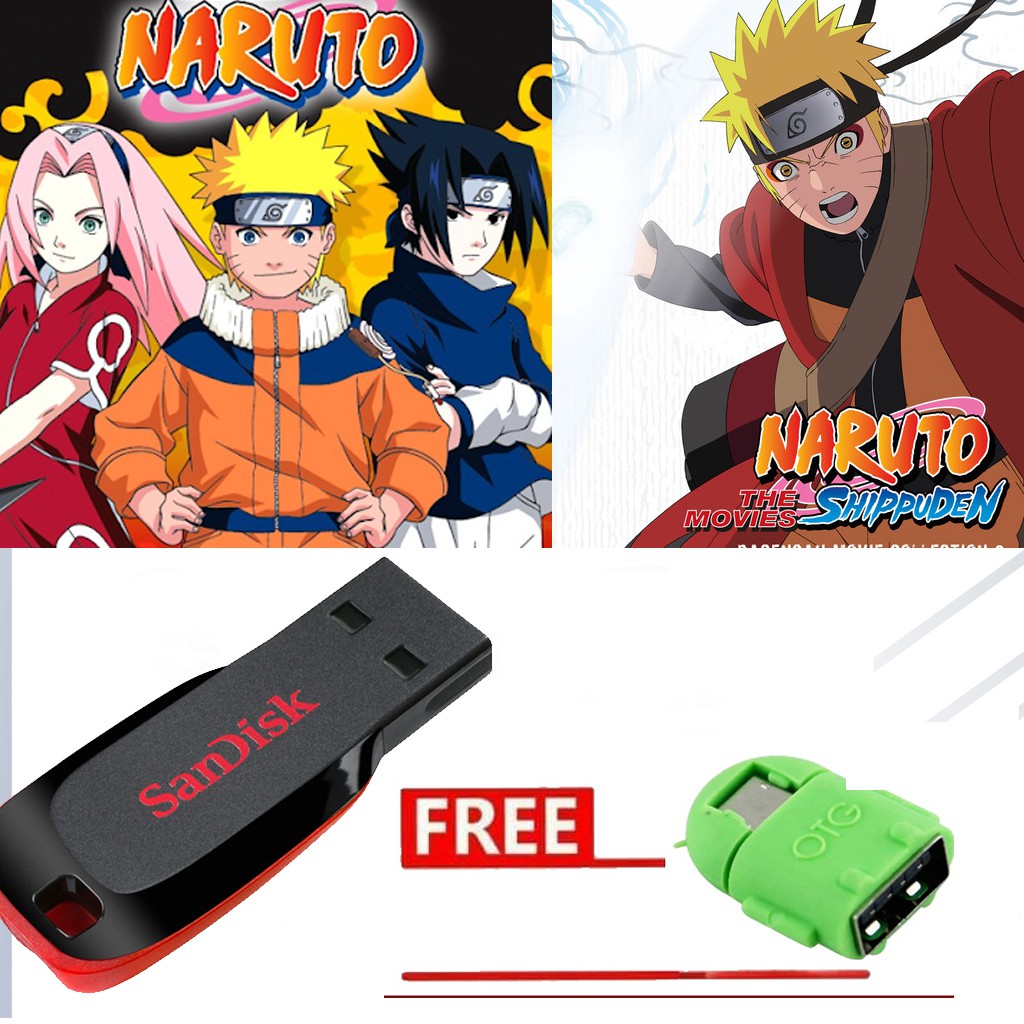 Flashdisk 64gb Plush Naruto Shipuden Lengkap Naruto Kecil Boruto