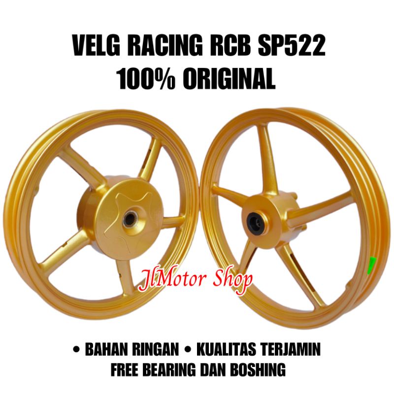 VELG RACING RCB SP522 VARIO 110 125 150 BEAT SCOOPY GENIO MIO FINO MIO J XEON M3 SOUL GT FREEGO MIO Z MIO GEAR FAZZIO PALANG 5 RING 14 DAN 17 Original