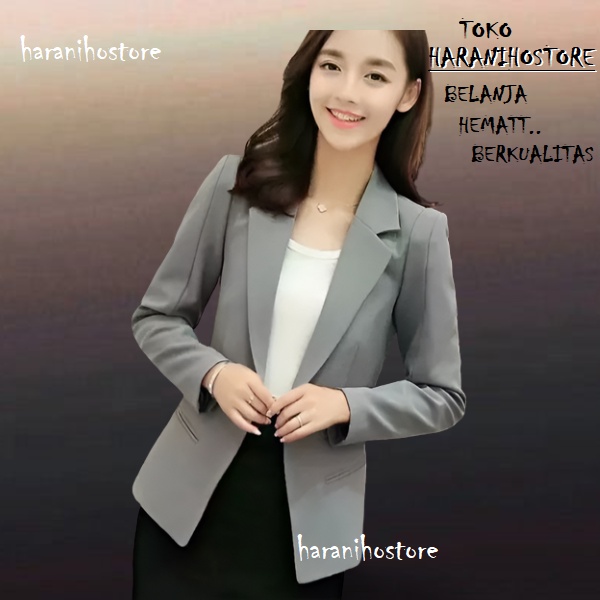 Blazer model terbaru wanita formal//blazer wanita kancing 2//blazer kerja wanita kancing 2//blazer k