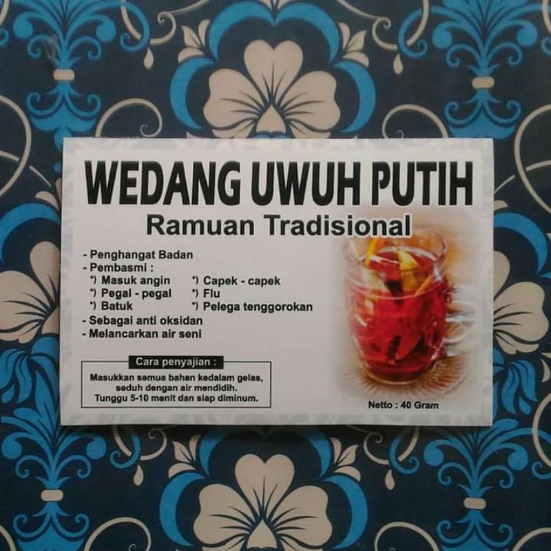 

Wedang Uwuh Putih Ramuan Tradisional