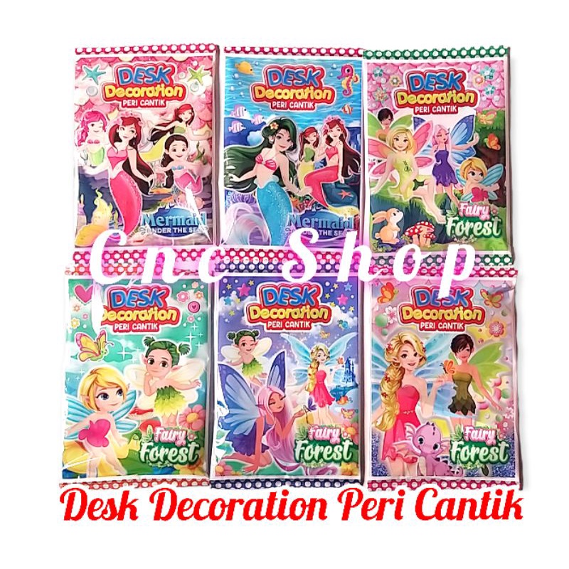 Mainan Kreasi Anak Cewe Pajangan Meja Peri / Duyung Cantik Desk Decoration Murah