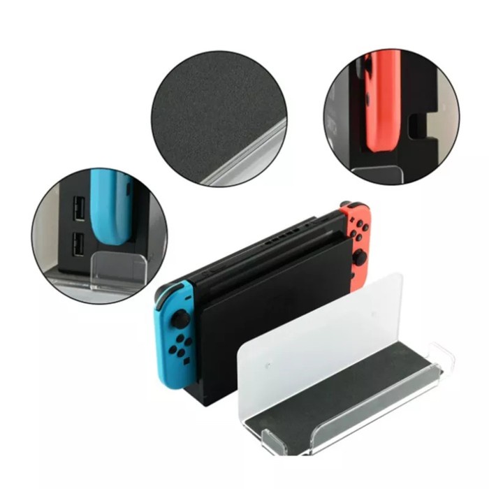 Holder Nintendo Switch Wall Bracket Acrylic / Stand Nintendo Akrilik