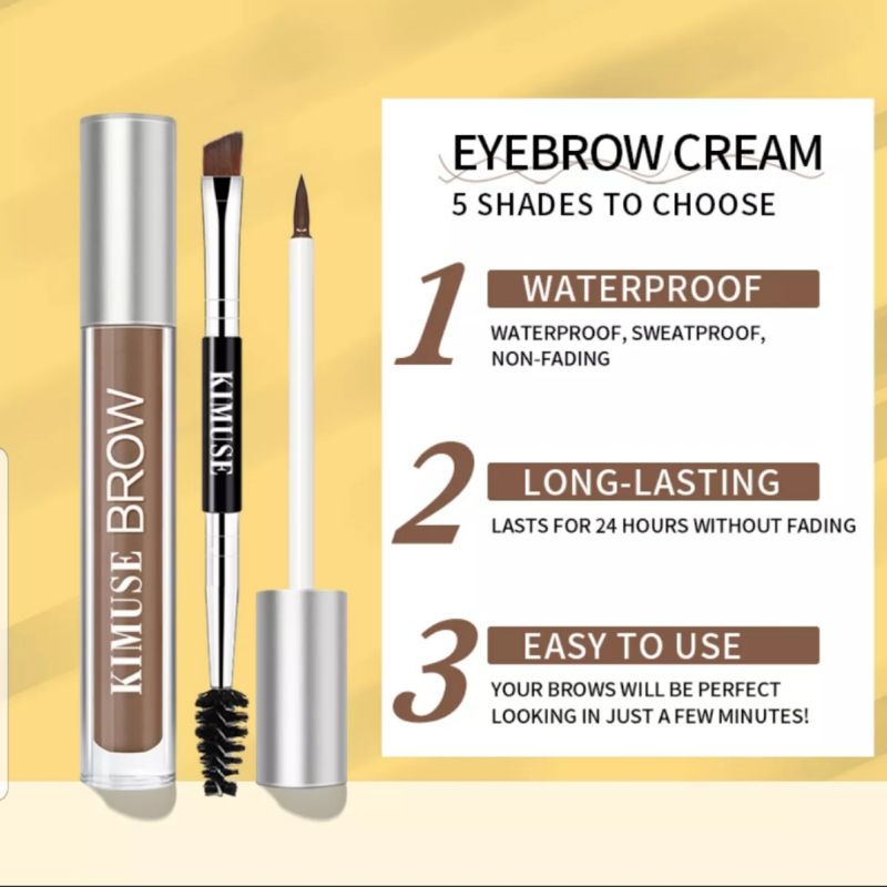 [COD] KIMUSE EYEBROW GEL KRIM | EYEBROW CREAM GEL WATERPROOF | EYEBROW GEL | KIMUSE ALIS GEL KRIM