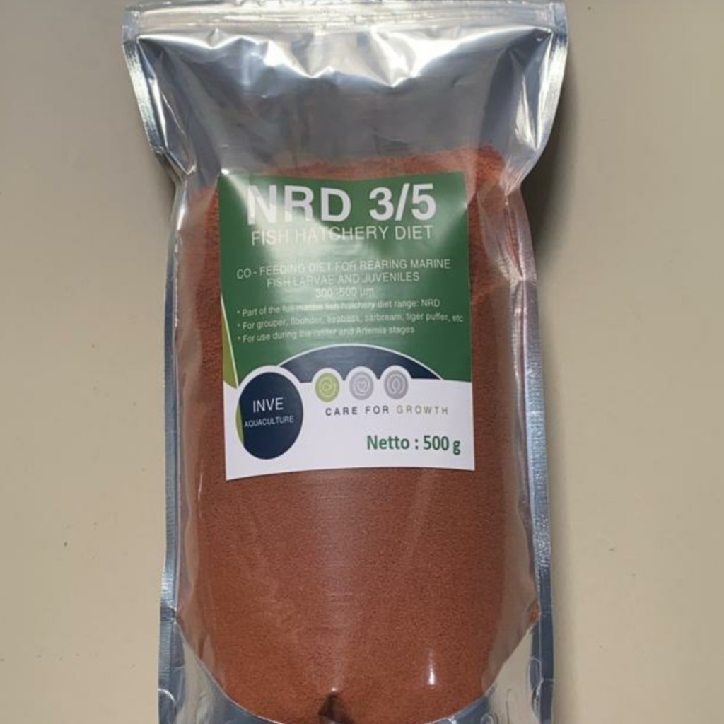 PELET NRD 3/5 300-500 MIKRON 500 g untuk Ikan GUPPY / Cupang / Tropis