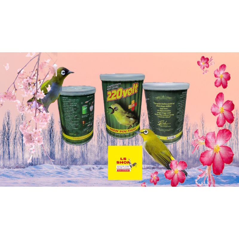 1 KLENG 220volt MAKANAN pleci pakan burung pleci 100gram high voltage 220 volt voer burung asli ori