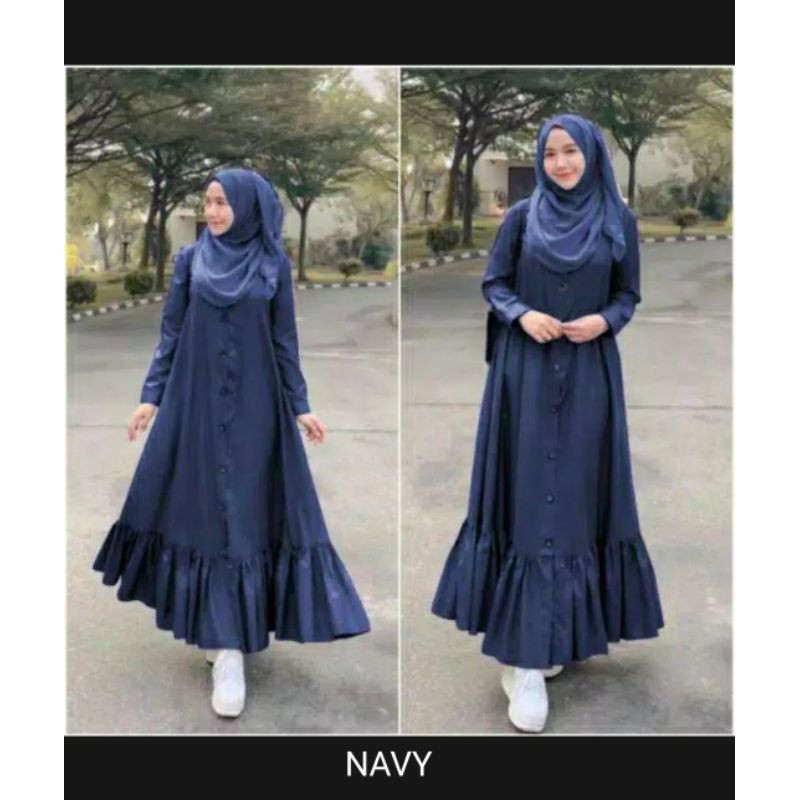 PIONI LONG DRESS/REMPEL KELILING DEPAN DAN BELAKANG XL/LD105