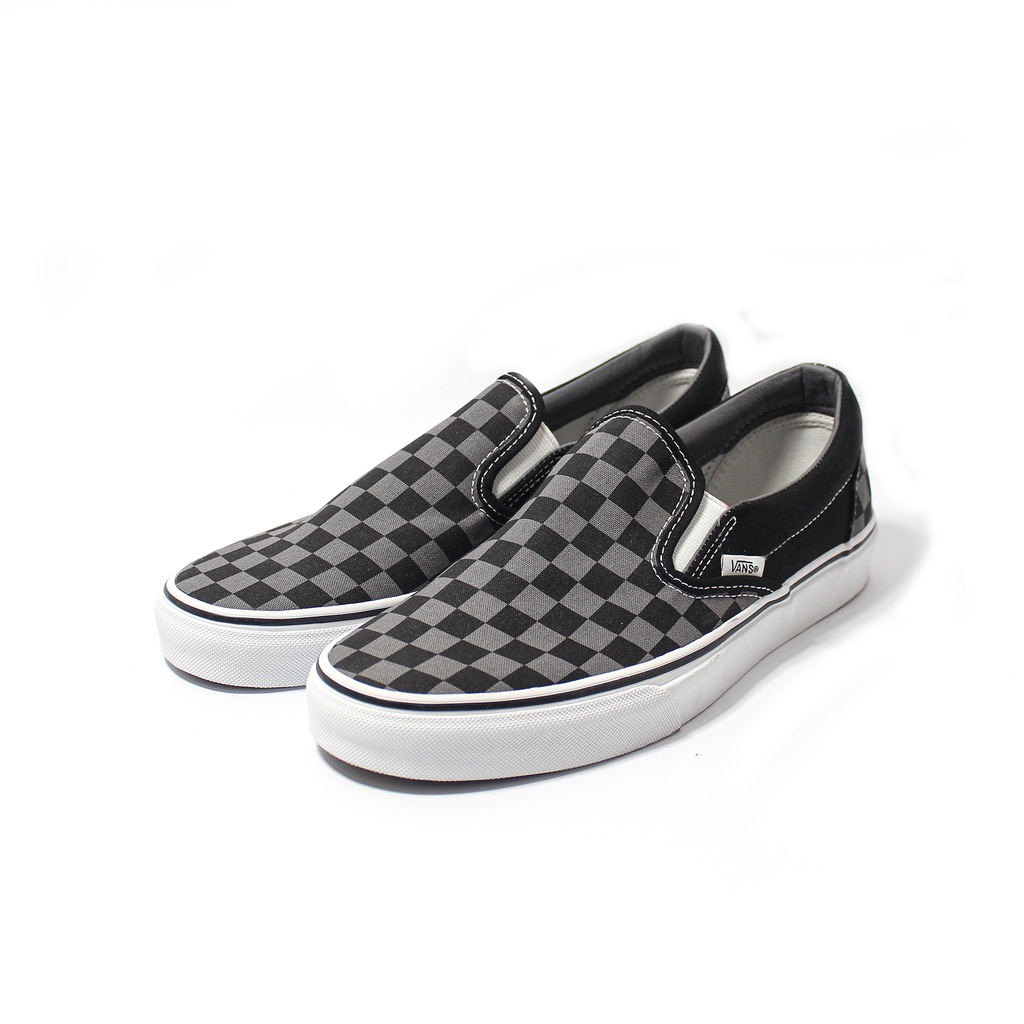 Vans Slip-On Black / Pewter Checkerboard