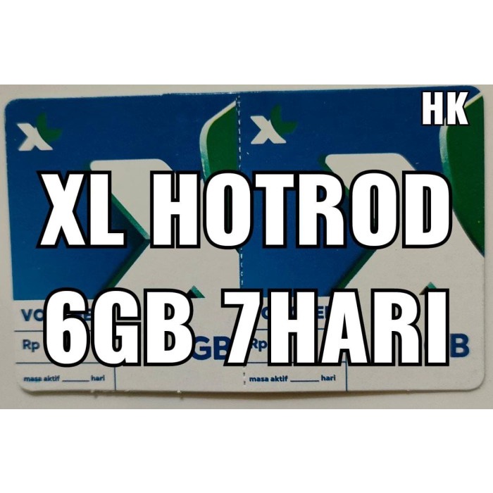 Voucher XL Hotrod 6 GB 7 Hari