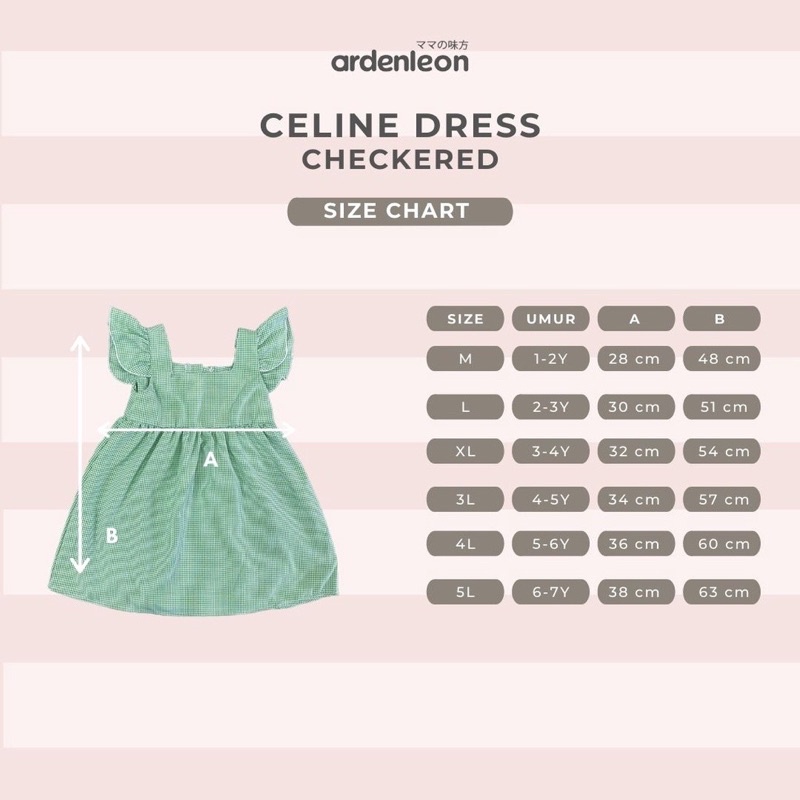 CELIN E DRESS/ DRESS ANAK PEREMPUAN / Checkered/ kotak kotak