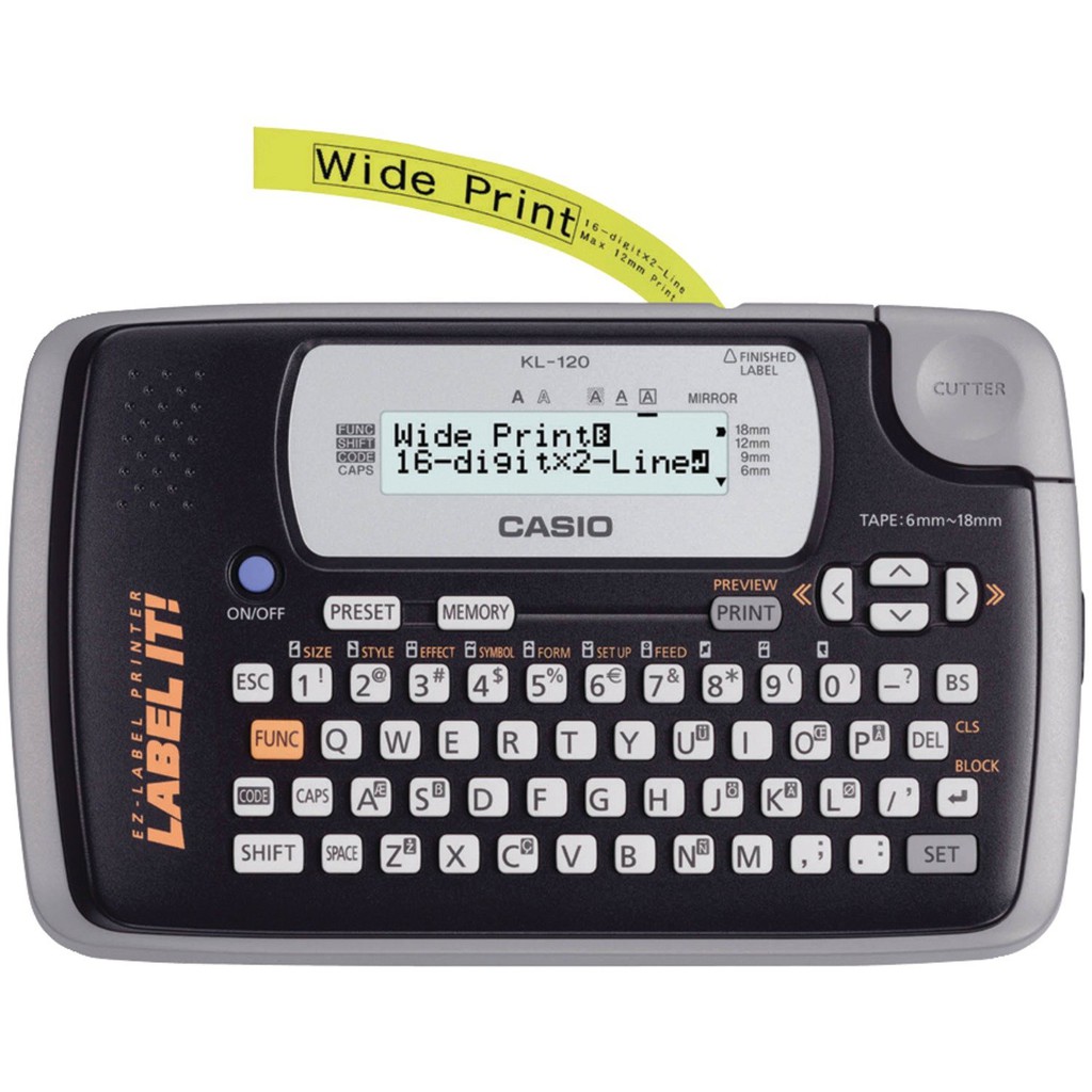 Alat / Mesin Label Printer Casio KL-120 Label It