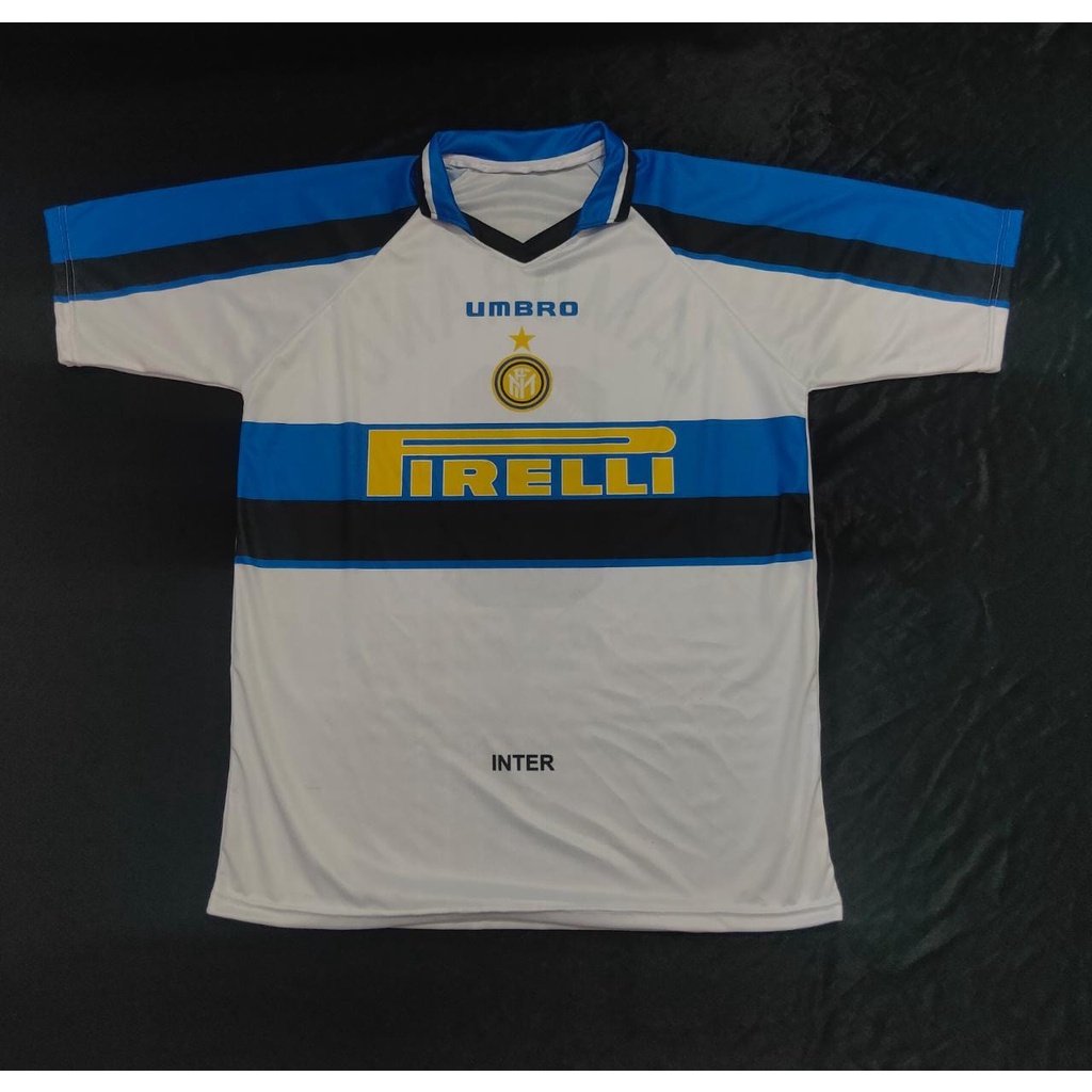 JERSEY RETRO INTER AWAY 1996 - FULL PRINTING - FREE NAME SET BEBAS