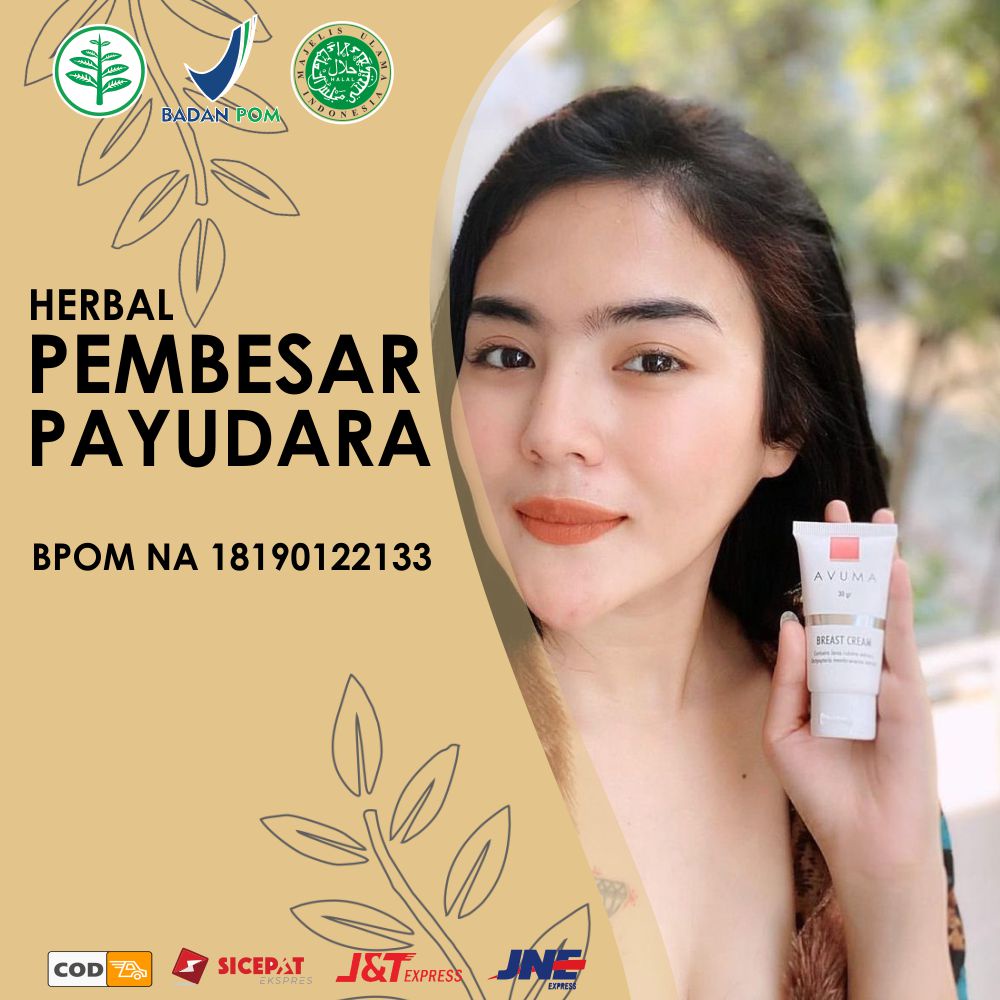 (COD) PEMBESAR & PENGENCANG PAYUDARA WANITA || AVUMA CREAM obat pembesar payudara