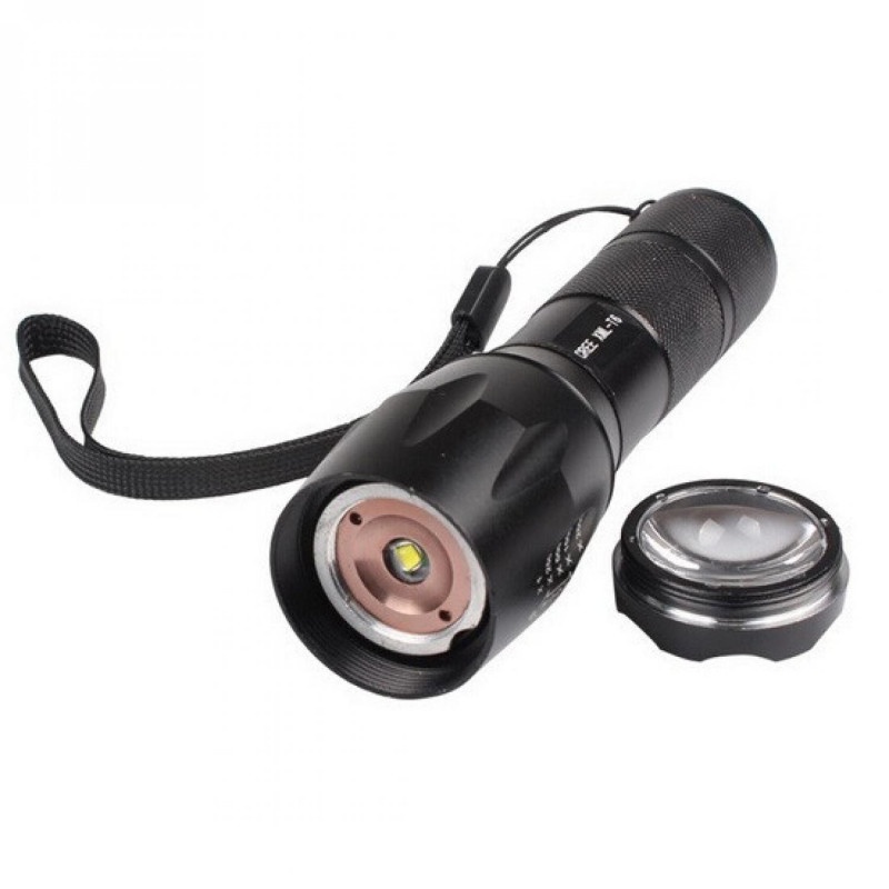 Senter LED Outdoor Taktikal Cree XM-L T6 2000 Lumens Battery Adapter