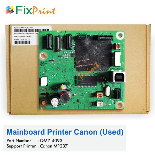 Mainboard Printer Canon MP237 Board Motherboard Pixma MP237 MP 237 Bekas Bergaransi 30 Hari
