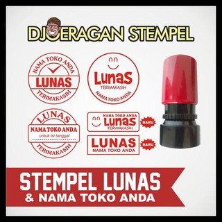 Jual Stempel Warna Lunas Nama Toko Anda Ekslusif Indonesia|Shopee Indonesia