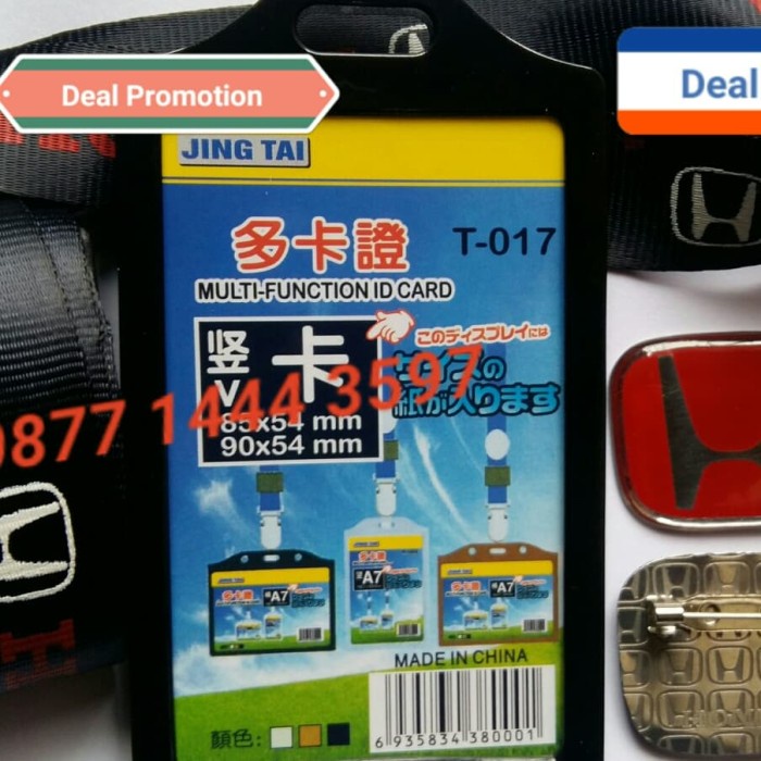 

Terbatas Satu Set Pin Honda Peniti Dan Tali Card Holder Bagus