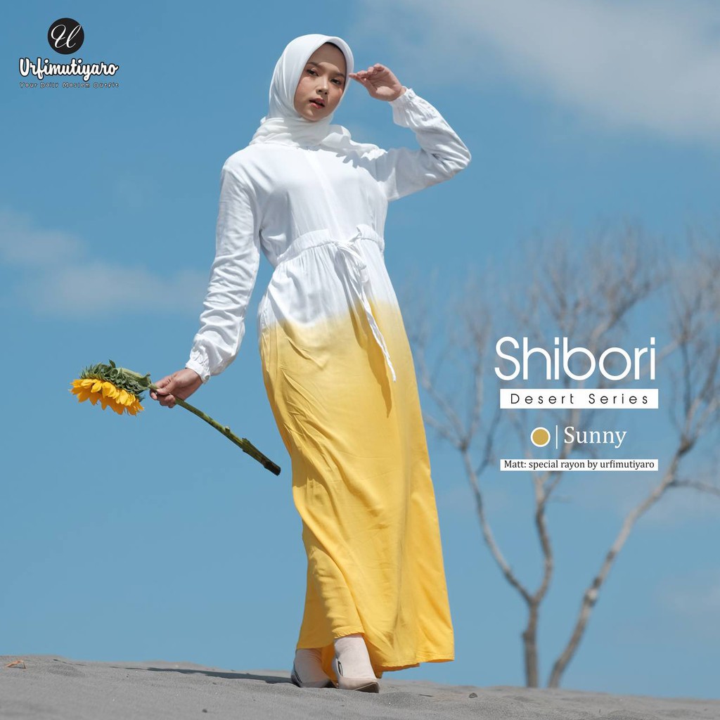 SHIBORI DRESS || Gamis Winter Series Terbaru Original by Urfimutiyaro