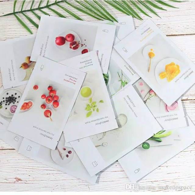 TERLARIS!! Innisfree Sheet Mask My Real Squeeze Baca Disclaimer Masker Wajah Masker Korea