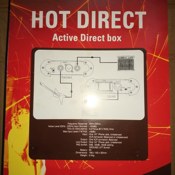 DI Box Leem Aktif Hot Direct Active Direct Box