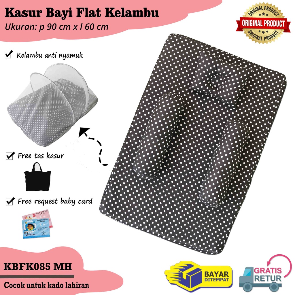 Kasur Bayi Flat Paket Perlengkapan Bayi Baby Gift Set Kado Lahiran Tempat Tidur Baby-KBFK085MH