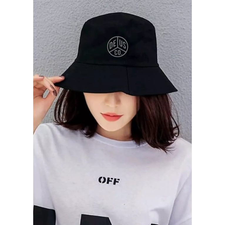 TOPI BUCKET DEUS HAT / TOPI SANTAI LOGO DEUS TERBARU