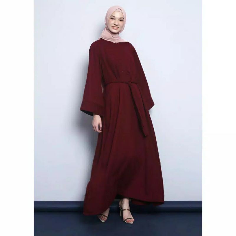 PRELOVED Dean Dress Maroon by Aleza Label